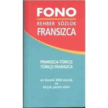 Fono Yayınları Fransızca Rehber Sözlük Ciltsiz 400 Sayfa Türkçe Fransızca Kitap