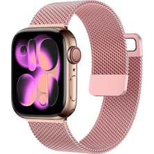 Nezih Case Apple Watch 5/6/7/8/9/10/se/ultra/ultra2 44/45/49MM Seri 10/11 46MM Mıknatıslı Metal Kordon