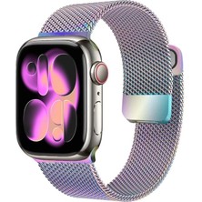 Nezih Case Apple Watch 5/6/7/8/9/10/se/ultra/ultra2 44/45/49MM Seri 10/11 46MM Mıknatıslı Metal Kordon