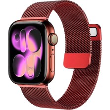 Nezih Case Apple Watch 5/6/7/8/9/10/se/ultra/ultra2 44/45/49MM Seri 10/11 46MM Mıknatıslı Metal Kordon