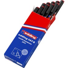 Edding 147S Asetat Kalemi Permanent S Seri 0.3 Mm Kırmızı (10 Lu Kutu)