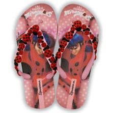 Ipanema Ladybug Çocuk Parmak Arası Terlik Pembe Kırmızı 30/35