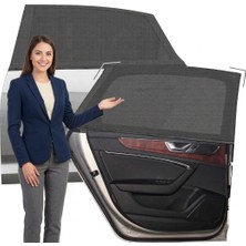 Markaflex 2 Adet Araç Oto Yan Cam Güneşlik Örtü Perde Kılıf Güneşliği Binek Araçlar İçin Siyah