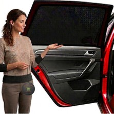 Markaflex 2 Adet Araba Oto Yan Cam Arka Cam Güneşlik Perde Kumaş Perde Güneşlik