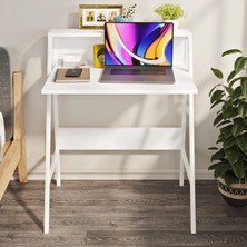 Ayz Piyano Çocuk Çalışma Masası Oyuncu Masası Mutfak Masası Makyaj Çok Amaçlı Masa Beyaz - Beyaz