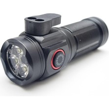 Mini Cep El Feneri Şarjlı Bıçaklı Beyaz LED Mıknatıslı Hasuba HS-223