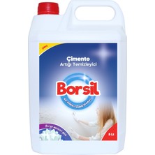 Borsil Çimento Artığı Temizleyici 5 LT Mermer Ve Doğal Taş Uyumlu Nano Teknoloji Asitsiz Temizlik