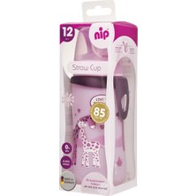 Nip Pipetli Bardak 330 Ml Pembe 12 Ay ve Üzeri İçin BPA İçermeyen Silikon Malzeme