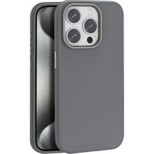 Xciks Collections Joko Iphone 14 Pro Max Kılıf Wonder Deri Magsafe Kapak - Titan Gri