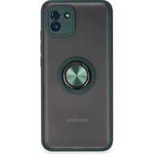 Xciks Collections Galaxy A03 Kılıf Montreal Yüzüklü Kapak - Yeşil