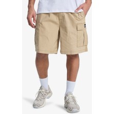 Quiksilver Taxer Cargo Erkek Bej Elastik Belli Kargo Şort EQYWS03792