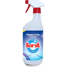 Borsil Fayans Ve Taş Temizleyici 800 ML Porselen Seramik Parlatıcı Nano Teknoloji Leke Önleyici