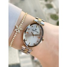 Daniel Klein Kesme Camlı Kadın Kol Saati ve Hediye Bileklik