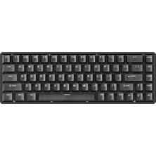 Akko MOD68 He Black Transparent %65 Astroaim Magnetic Switch 8k Hz Hall Effect Hotswap Argb Kablosuz Ingilizce Mekanik Gaming Klavye