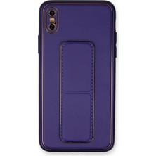 Xciks Collections Iphone Xs Max Kılıf Co Deri Standlı Kapak - Mor