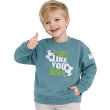 Hupalupa Store Hupalupa Basic Sweatshirt Ocean Play Like You 7-8 Yaş