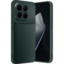 Bucuks Mi 15T Auto Fus Karbon Kapak - Koyu Yeşil