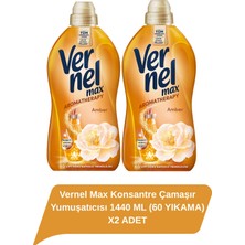 Vernel Konsantre Çamaşır Yumuşatıcısı 1440 ML (60 YIKAMA) AMBER X2 ADET