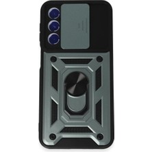 Xciks Collections Galaxy M34 5g Kılıf Pars Lens Yüzüklü - Yeşil