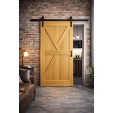 Höger Sürgülü Kapı Mekanizması Ahır Kapısı Fular Modeli Kayar Kapı (Kapının Kendisi Dahil Değildir)