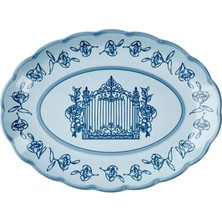 ​​​​​​​guzzini Josephine Servis Tabağı Small 36X27 cm Mavi 