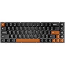 Akko MOD68 He Misty Black Brown %65 Astrolink Magnetic Switch 8k Hz Hall Effect Hotswap Argb Kablosuz Ingilizce Mekanik Gaming Klavye