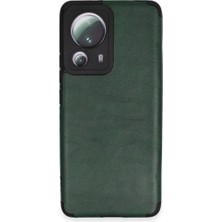 Mi 13 Lite Kılıf Loop Deri - Yeşil