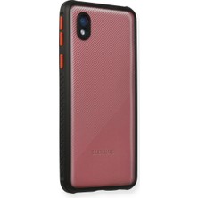 Galaxy A01 Core Kılıf Miami Şeffaf - Siyah