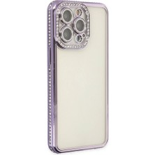 Iphone 14 Pro Kılıf Joke Taşlı - Mor