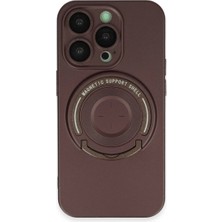 Iphone 14 Pro Kılıf Lukka Magneticsafe Kapak - Kahverengi