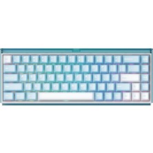Akko RAY68 He Blue White %65 Astroaim Magnetic Switch 8k Hz Hall Effect Hotswap Argb Kablosuz Ingilizce Mekanik Gaming Klavye