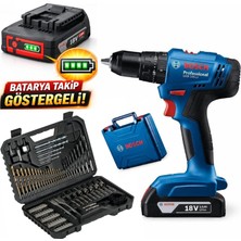 Bosch Gsb 183 Li 2 Ah Takip Göstergeli Tek Batarya ve Bosch V-Line 103 Parça Delme ve Vidalama Seti