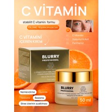 Blurry Professional C Vitaminli Yüz Kremi – Leke Karşıtı & Aydınlatıcı, Hyaluronik Asit Destekli