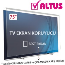 Altus CT75OG300U Tv Ekran Koruyucu - Altus 75" Inç 189CM Kırılmaz Smart Koruyucu