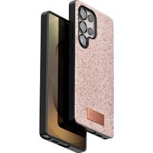 Onegif Galaxy S25 Ultra Bright Simli Kapak - Pembe