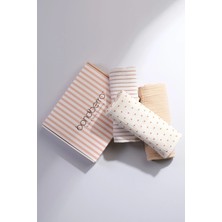 Bondberro Özel Kutulu  Çok Amaçlı Müslin Örtü & Battaniye 2 Katlı  Pamuk Xl  Boy 100 x 85 cm ( Kahve Puanlı )