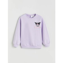 Lc Waikiki Yeni Sezon Bisiklet Yaka Kuromi Baskılı Kız Çocuk Sweatshirt