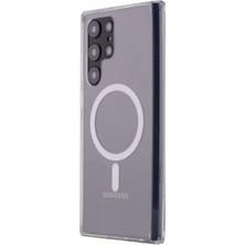Galaxy S22 Ultra Kılıf Magneticsafe Şeffaf - Şeffaf