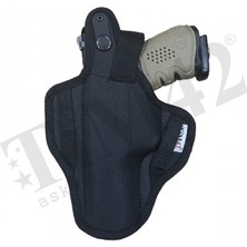 TİM42 Tam Kelebek Silah Kılıfı Çift Bağlamalı Siyah