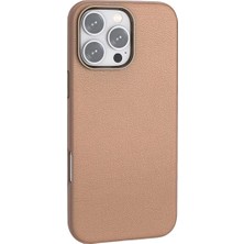 Joko Iphone 16 Pro Wonder Deri Magsafe Kapak - Bronz