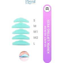 Misyul Kirpik Lifting Için Koruyucu Silikon 10'lu Turkuaz