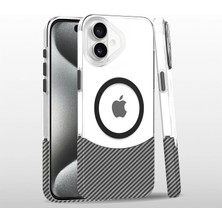 Joko Iphone 16 Carbon Puzzle Magsafe Kapak - Beyaz