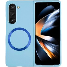 Galaxy Z Fold 5 Kılıf Mata Fold Kapak - Sierra Blue