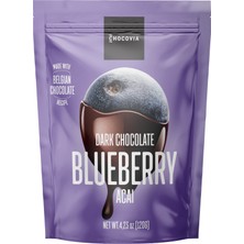 Chocovia Bitter Çikolatalı Yaban Mersini ve Acai Meyveli 100(GR) -Atıştırmalık Çikolata