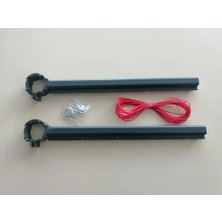 Belirtilmemiş 50 mm Boru Tipi Balkon Küpeşte Çamaşır Kurutma Askılığı Antrasit Gri