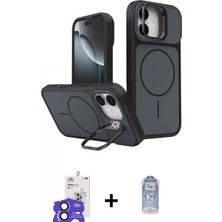 İlk El Grup Ieg™ iPhone 17 Iz Modern Prime - Siyah Joko Magic 5d Cam + Siyah Bilvis Titan Kamera Lens