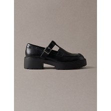 Calvin Klein Kadın Chunky Tbar Deri Loafer