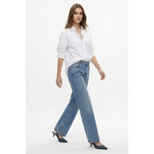 Rays Buzkar Yüksek Bel Taşlı Jean 520