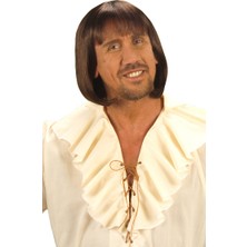 SHC4200 Kahve Renk Erkekler Için Kısa Ortaçağ Peruğu