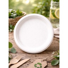 Parti Adresi Doğa Dostu Karton Tabak  – Geri Dönüştürülebilir Parti Tabağı 26 cm 25'li